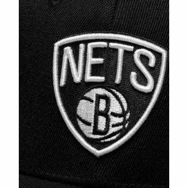 Mitchell & Ness NBA Brooklyn Nets Team Logo High Crown 6 Panel Classic Red Snapback kepurė HHSSINTL102-BNEYYYPPPBLCK