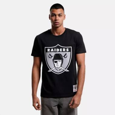 Mitchell & Ness NFL komandos logotipas marškinėliai Oakland Raiders M BMTRINTL1053-ORABLCKT