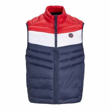 Jack&Jones Jjespring Kūno apykaklė su apykakle Noos M 12258457NavyBlazerWHITE/TRUEREDBLOC