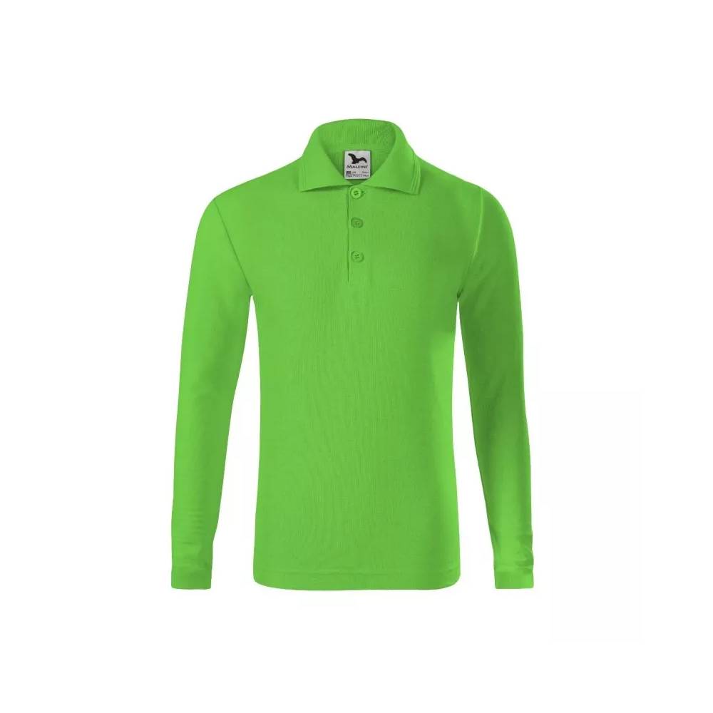 Malfini Pique Polo LS Jr polo marškinėliai MLI-24192 green apple