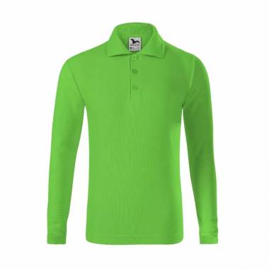 Malfini Pique Polo LS Jr polo marškinėliai MLI-24192 green apple