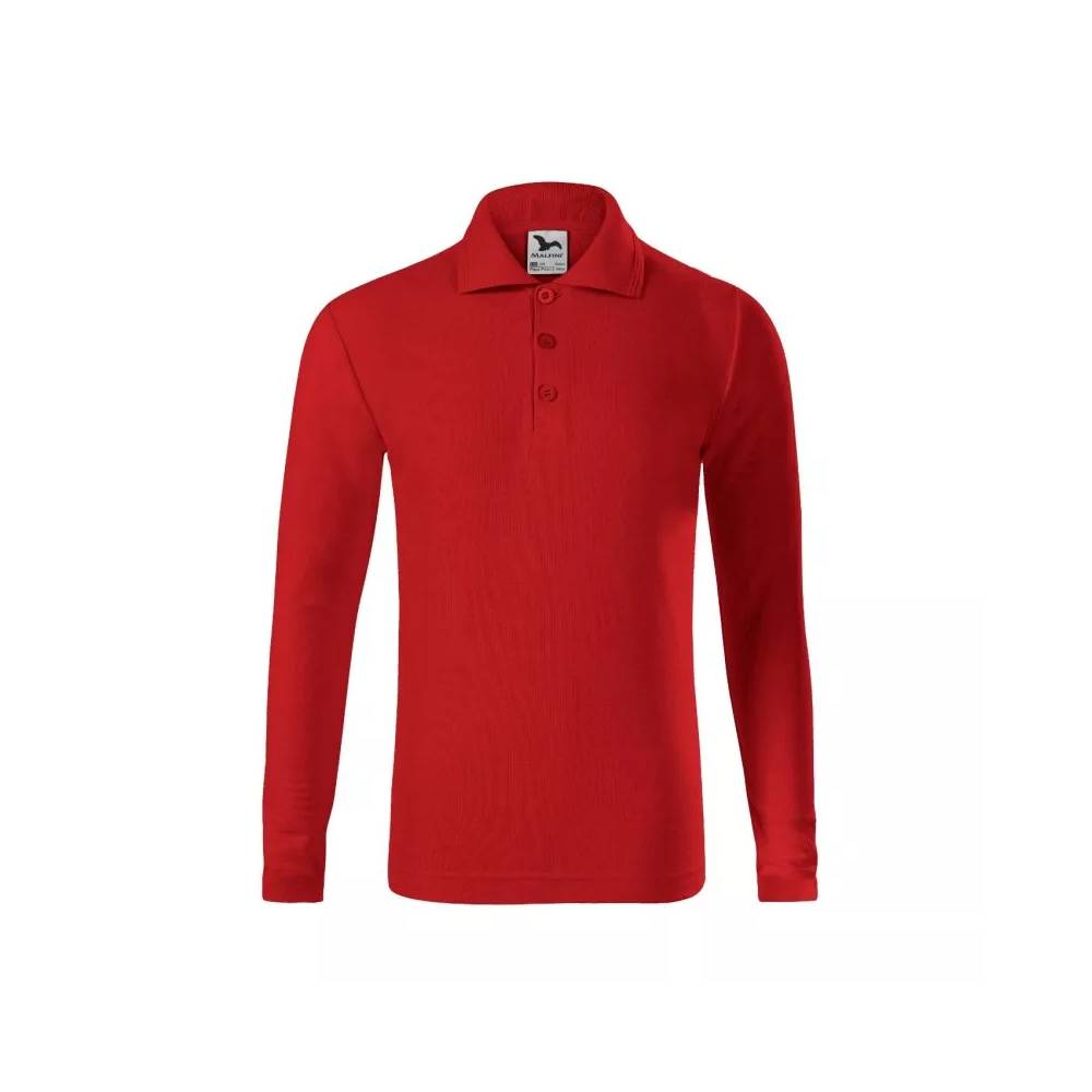 Malfini Pique Polo LS Jr polo marškinėliai MLI-24107 red