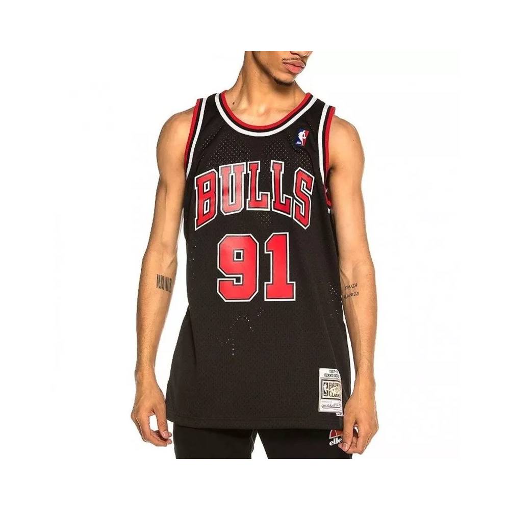 Mitchell & Ness Chicago Bulls NBA Swingman Alternate Jersey Bulls 97 Dennis Rodman SMJYGS18152-CBUBLCK97DRD