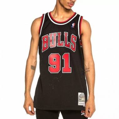 Mitchell & Ness Chicago Bulls NBA Swingman Alternate Jersey Bulls 97 Dennis Rodman SMJYGS18152-CBUBLCK97DRD