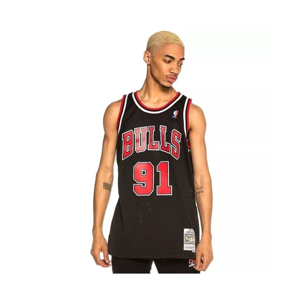 Mitchell & Ness Chicago Bulls NBA Swingman Alternate Jersey Bulls 97 Dennis Rodman SMJYGS18152-CBUBLCK97DRD