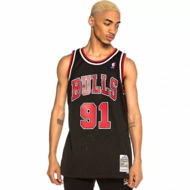 Mitchell & Ness Chicago Bulls NBA Swingman Alternate Jersey Bulls 97 Dennis Rodman SMJYGS18152-CBUBLCK97DRD