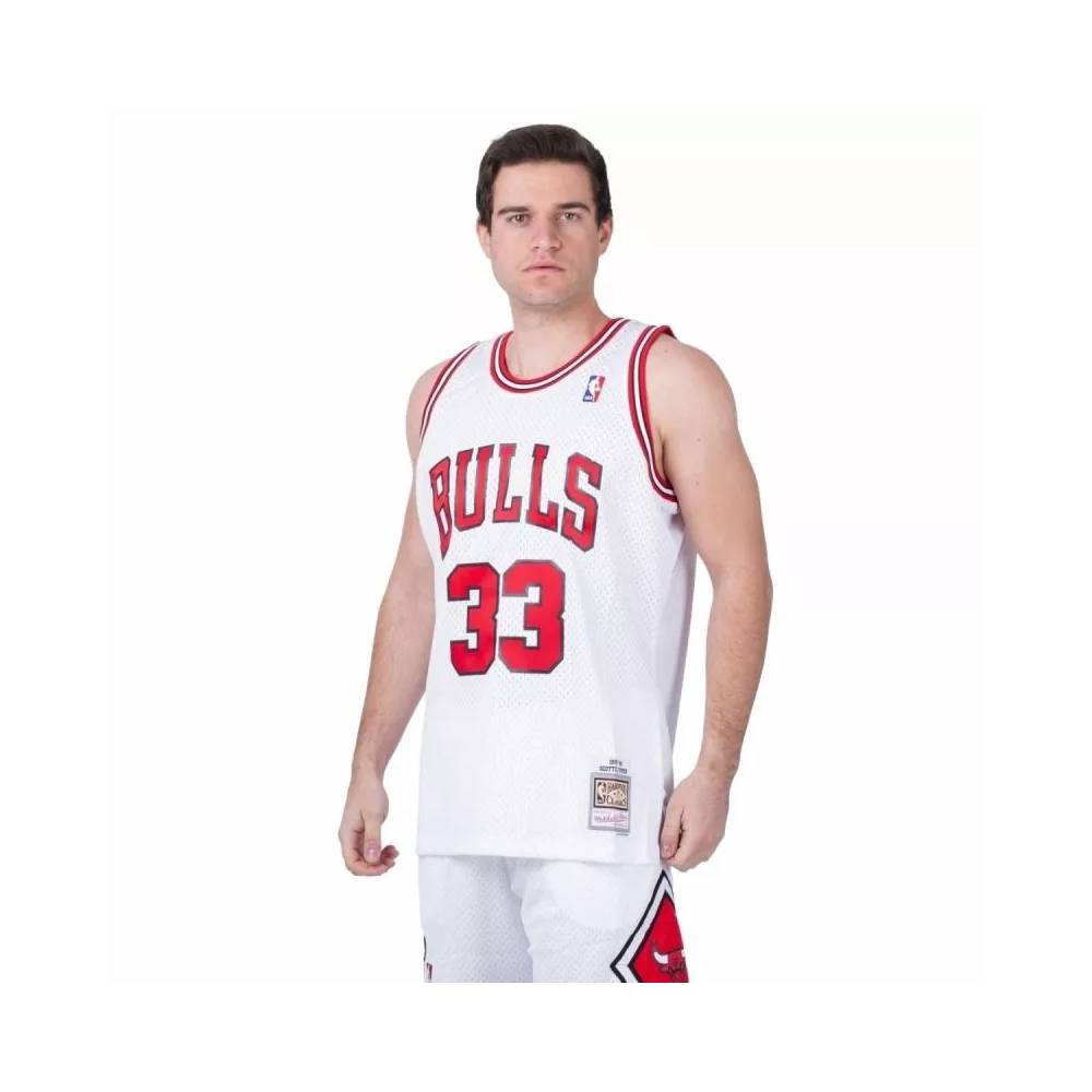 Mitchell & Ness Chicago Bulls NBA Home Swingman Jersey Bulls 97-98 Scottie Pippen M SMJYAC18054-CBUWHIT97SPI