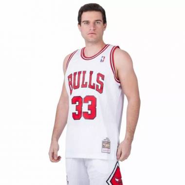 Mitchell & Ness Chicago Bulls NBA Home Swingman Jersey Bulls 97-98 Scottie Pippen M SMJYAC18054-CBUWHIT97SPI