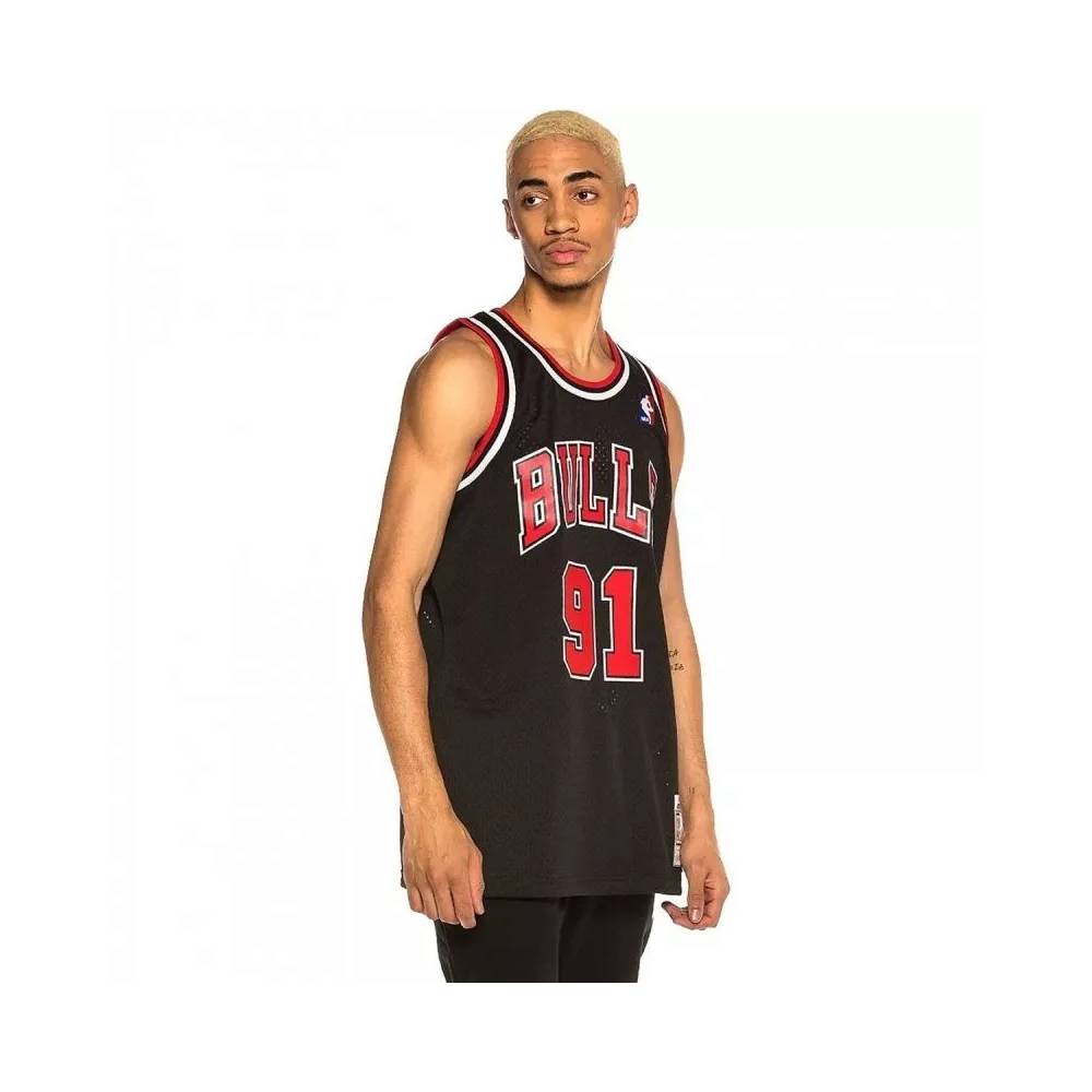 Mitchell & Ness Chicago Bulls NBA Swingman Alternate Jersey Bulls 97 Dennis Rodman SMJYGS18152-CBUBLCK97DRD