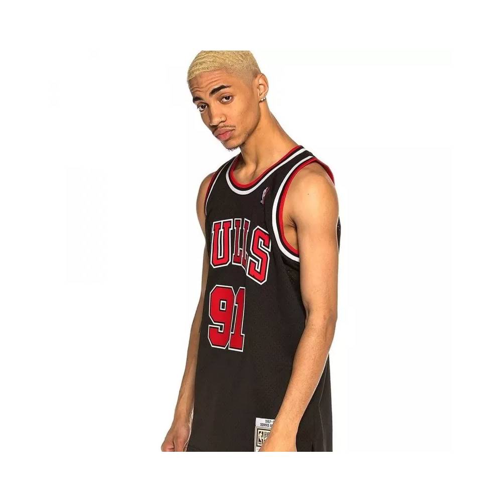 Mitchell & Ness Chicago Bulls NBA Swingman Alternate Jersey Bulls 97 Dennis Rodman SMJYGS18152-CBUBLCK97DRD