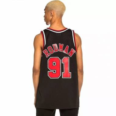 Mitchell & Ness Chicago Bulls NBA Swingman Alternate Jersey Bulls 97 Dennis Rodman SMJYGS18152-CBUBLCK97DRD