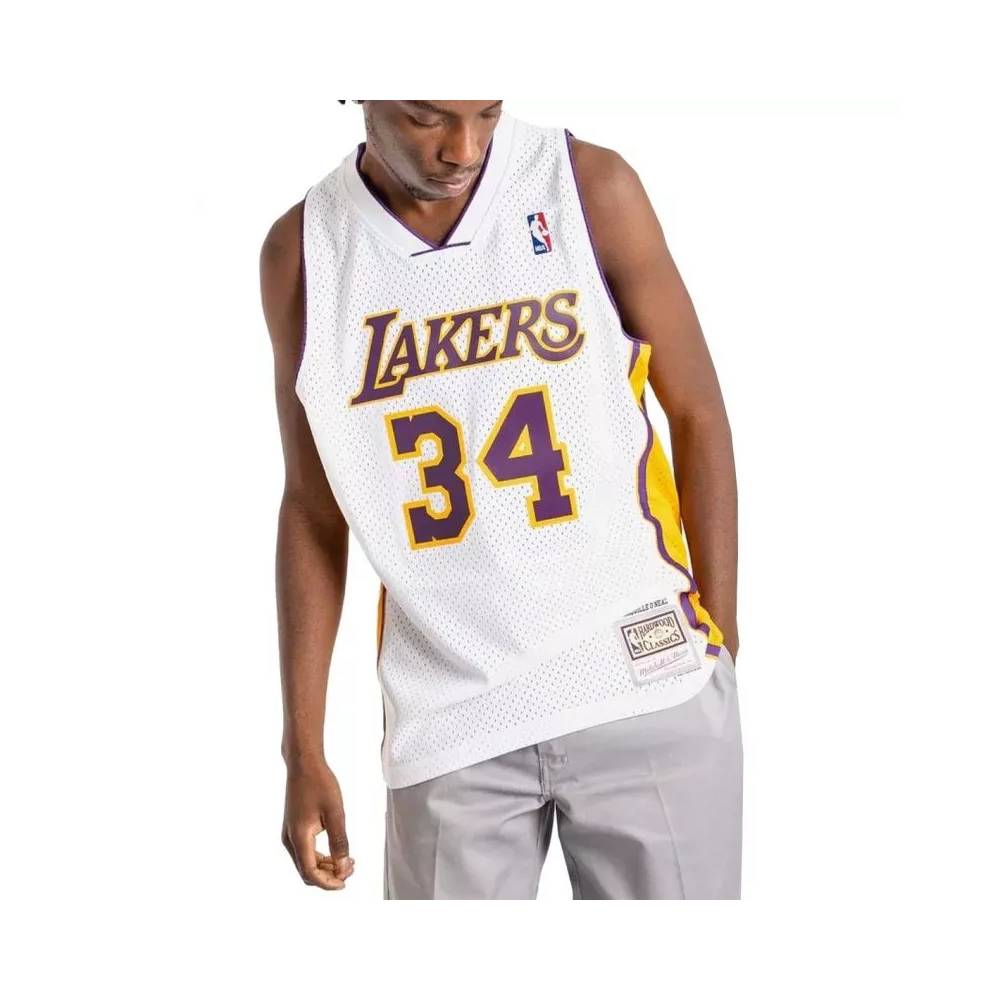 Mitchell & Ness Los Angeles Lakers NBA Shaquille O'Neal marškinėliai M SMJY4442-LAL02SONWHIT