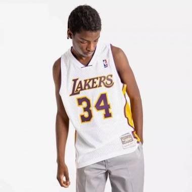 Mitchell & Ness Los Angeles Lakers NBA Shaquille O'Neal marškinėliai M SMJY4442-LAL02SONWHIT