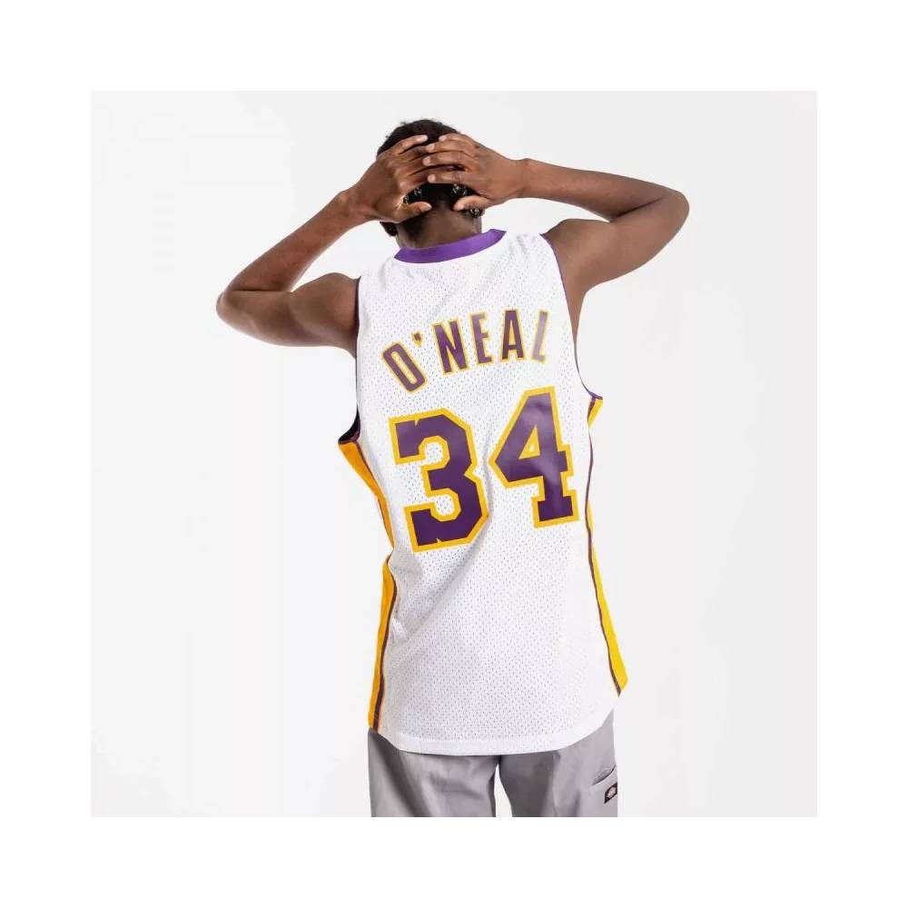 Mitchell & Ness Los Angeles Lakers NBA Shaquille O'Neal marškinėliai M SMJY4442-LAL02SONWHIT