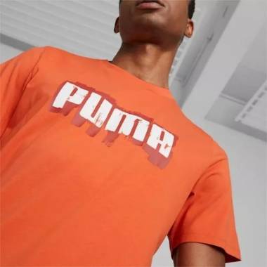 Puma marškinėliai su grafiniais užrašais M 674475 94