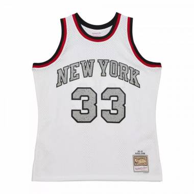 Mitchell & Ness NBA Cracked Cement Swingman Jersey Knicks 1991 Patrick Ewing M TFSM5934-NYK91PEWWHIT