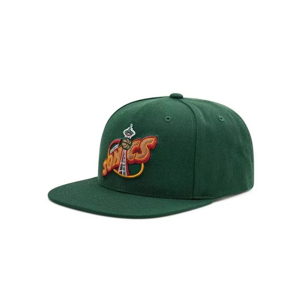 Mitchell & Ness NBA Team Ground 2.0 Snapback HWC Seattle Supersonic kepurė HHSS3258-SSUYYPPPGREN