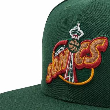 Mitchell & Ness NBA Team Ground 2.0 Snapback HWC Seattle Supersonic kepurė HHSS3258-SSUYYPPPGREN