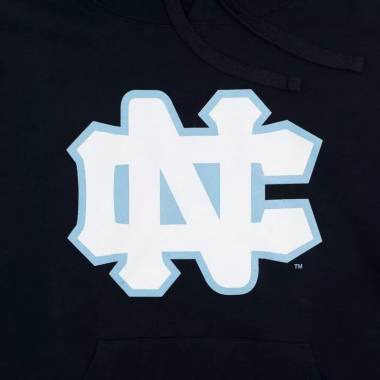 "Mitchell & Ness" Šiaurės Karolinos universiteto NCAA didžioji striukė su logotipu M HDSSINTL1271-UNCNAVY