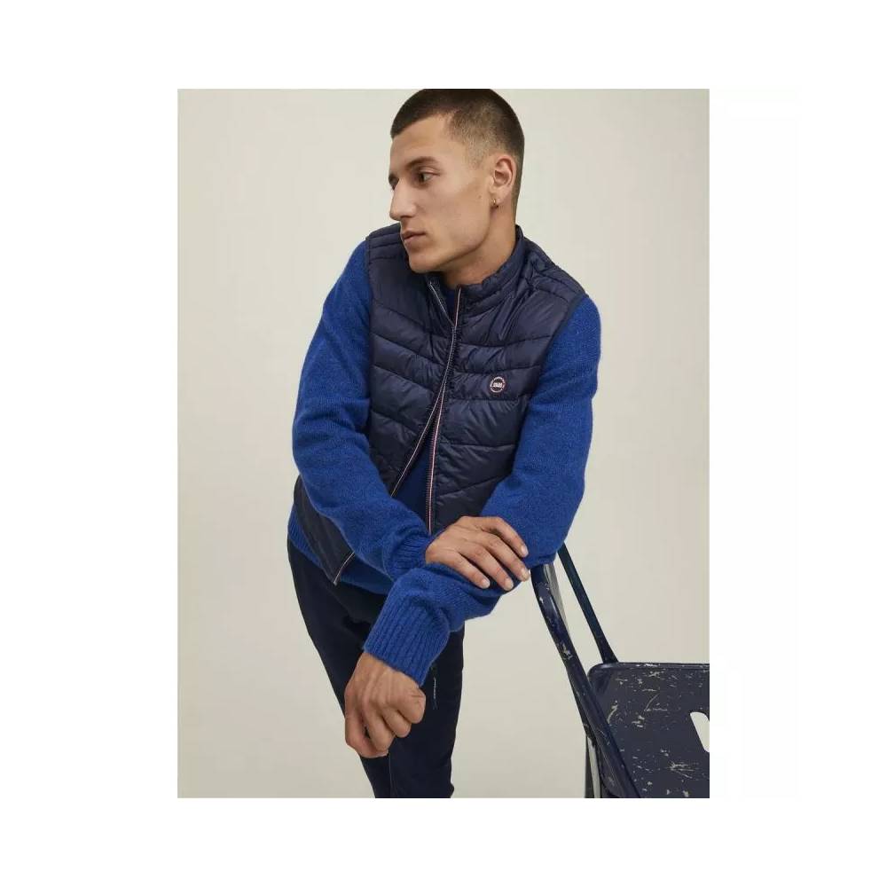 Jack & Jones JJHero Kūno liemenė su apykakle 12211790 Navy Blazer/Contrast