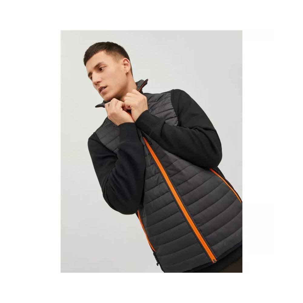 "Jack & Jones" JJEMulti Kūno liemenė su apykakle "Noos" M 12200684 Asfaltinė liemenė