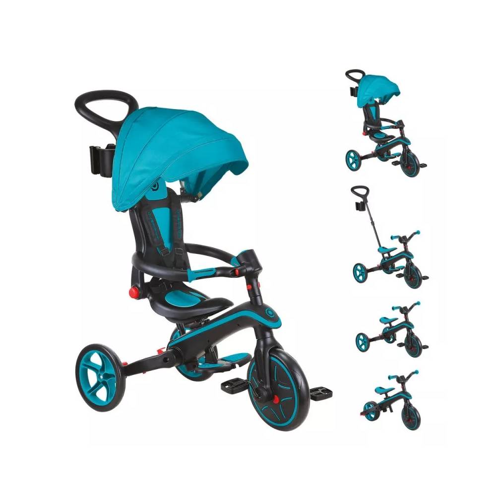 "Globber Explorer Trike" sulankstomas 4in1 dviratis 732-105