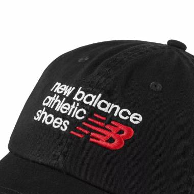 New Balance 6 skydų kepurė New Balance Athletic Cap LAH43016BK