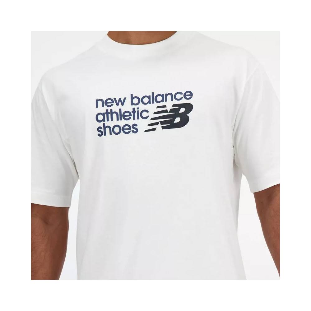 New Balance S/S Prekės ženklo marškinėliai M MT41524WT