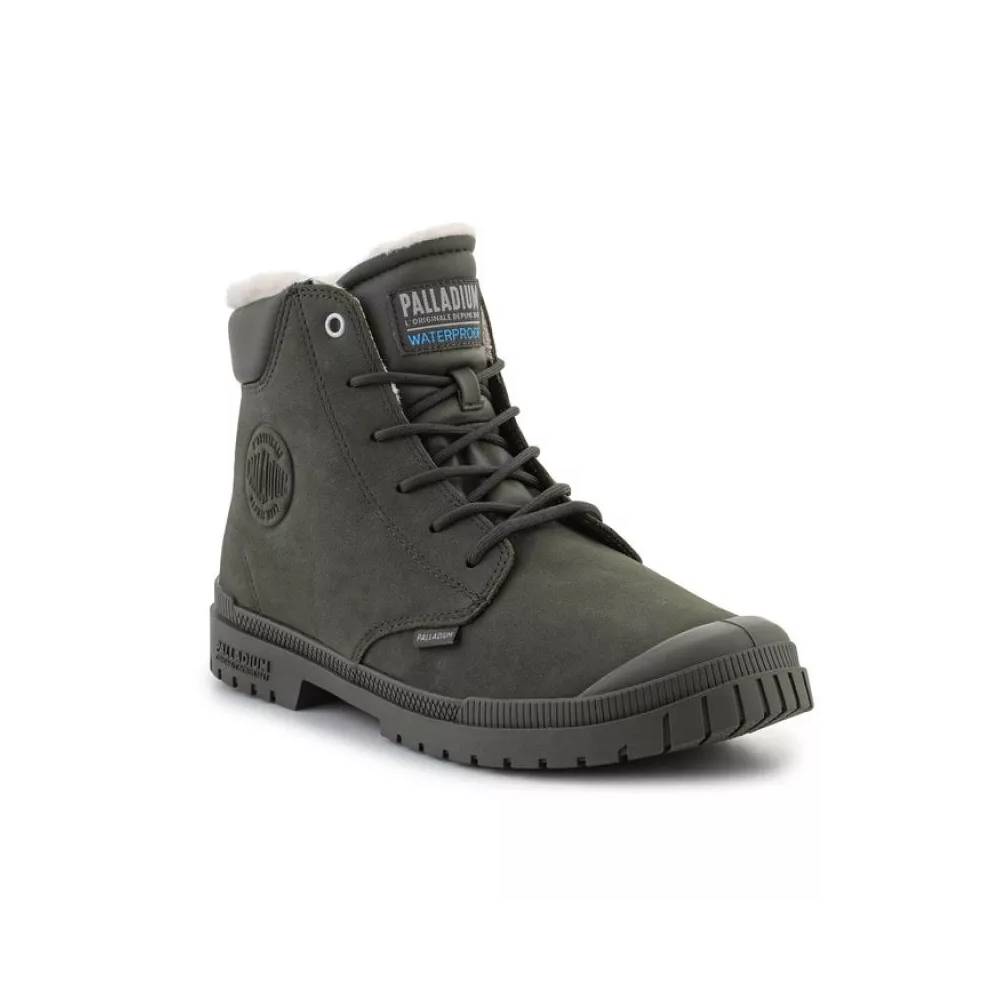 Palladium SP20 Cuff Leather Waterproof WL U 79067-325-M Olive Night batai