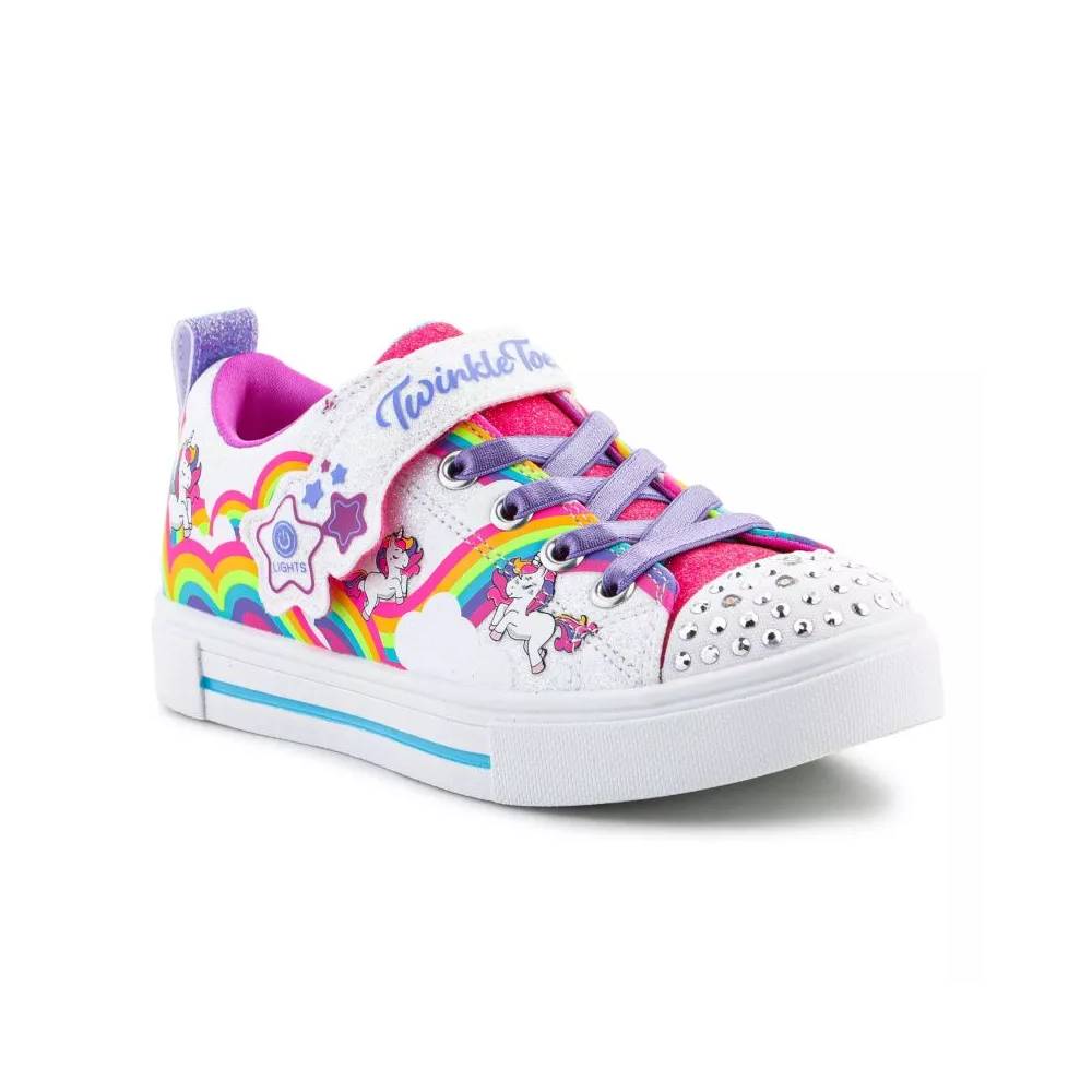 Skechers Twinkle Toes S Lights Twinkle Sparks Jumpin Clouds Jr 314809L-WMLT batai