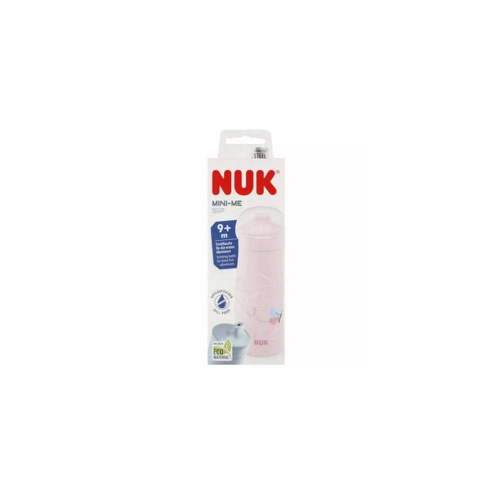 NUK 225323 Mini 300 ml puodelis + 9 m drugelis