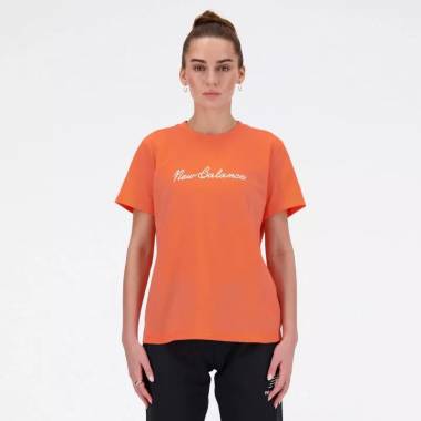 New Balance S/S Script Tee Gfr W marškinėliai WT41909GFR