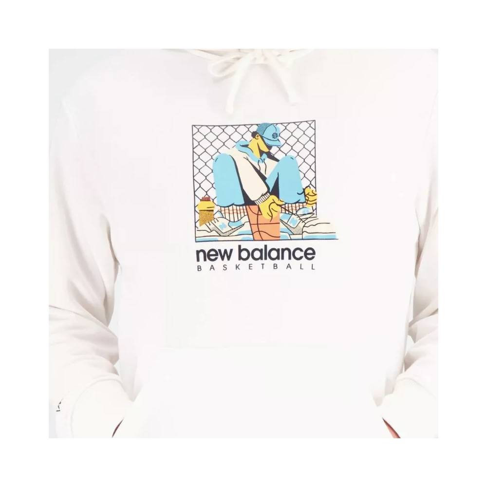 Megztinis New Balance Hoops French Terry Hoodie M NBMT31588SST