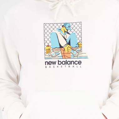 Megztinis New Balance Hoops French Terry Hoodie M NBMT31588SST