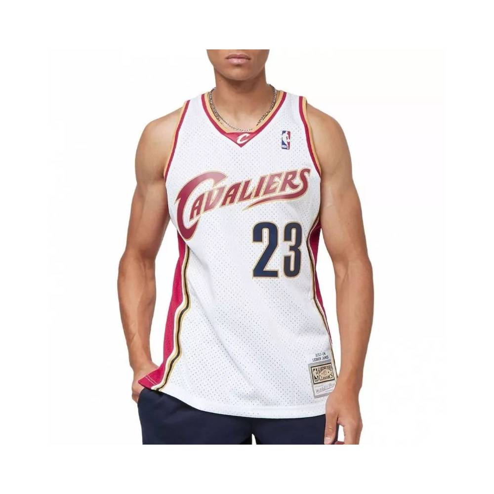 Mitchell & Ness NBA Swingman marškinėliai Cavaliers 03 Lebron James M SMJYCP19209-CCAWHIT03LJA