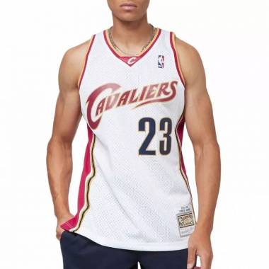 Mitchell & Ness NBA Swingman marškinėliai Cavaliers 03 Lebron James M SMJYCP19209-CCAWHIT03LJA