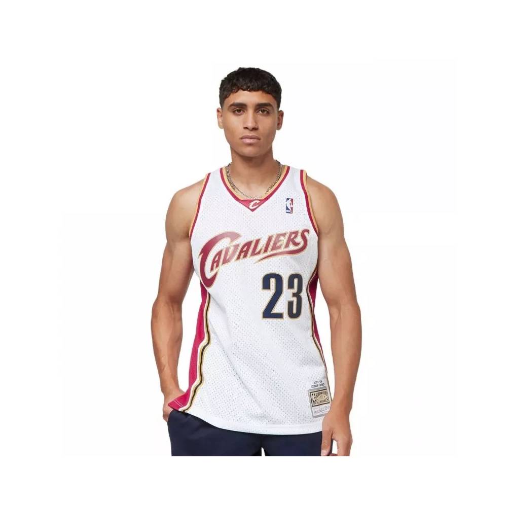 Mitchell & Ness NBA Swingman marškinėliai Cavaliers 03 Lebron James M SMJYCP19209-CCAWHIT03LJA