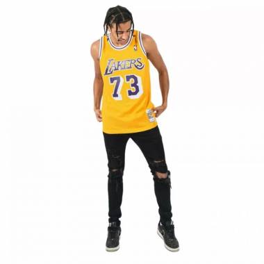 Mitchell & Ness Los Angeles Lakers NBA Swingman marškinėliai Lakers 1998 Dennis Rodman M SMJYCP20064-LALGOLD98DRD