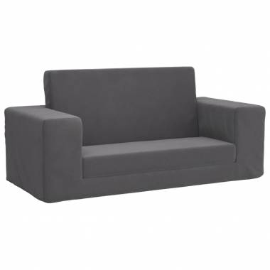 Vaikiška dvivietė sofa-lova iš pliušo įvairių spalvų