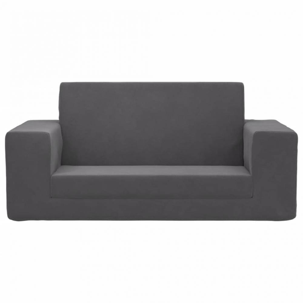 Vaikiška dvivietė sofa-lova iš pliušo įvairių spalvų