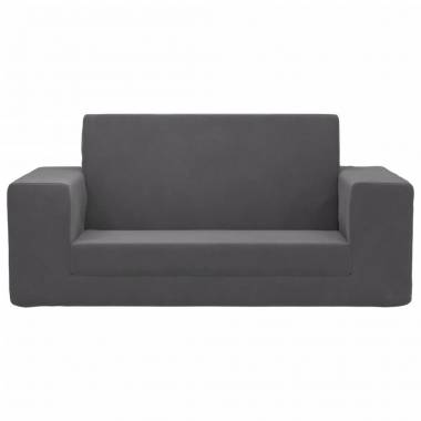 Vaikiška dvivietė sofa-lova iš pliušo įvairių spalvų