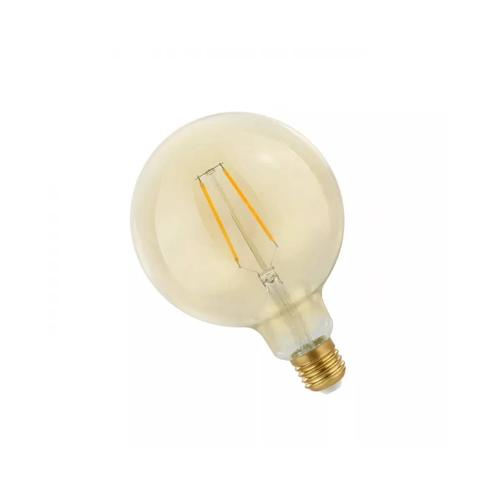 Lemputė Spectrum LED, G125, šiltai balta, E27, 4.9 W, 490 lm