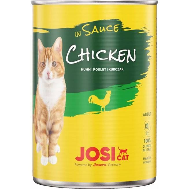 Šlapias kačių maistas Josera JosiCat Chicken In Sauce, vištiena, 0.415 kg