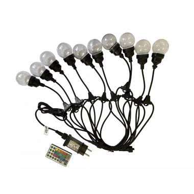 LED girliandos burbulai Domoletti BDG50-10-5T, 5 m, rgb