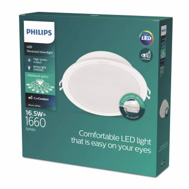 Įmontuojamas šviestuvas įleidžiamas Philips Meson, 3000°K, LED, baltas