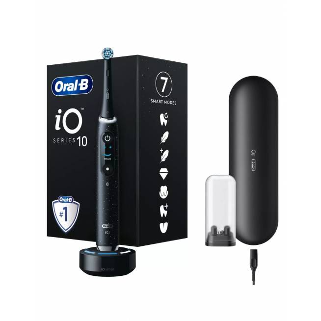 Elektrinis dantų šepetėlis Oral-B iO Series 10, juodas