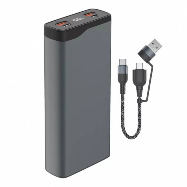 Nešiojamas įkroviklis (Power bank) 4smarts, 20000 mAh, juoda