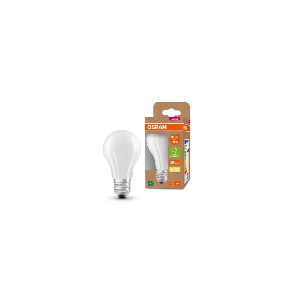 Lemputė Osram LED, A60, šiltai balta, E27, 4 W, 840 lm