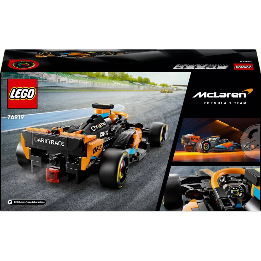 Konstruktorius LEGO Speed Champions 2023 metų Formulės-1 lenktyninis automobilis McLaren 76919