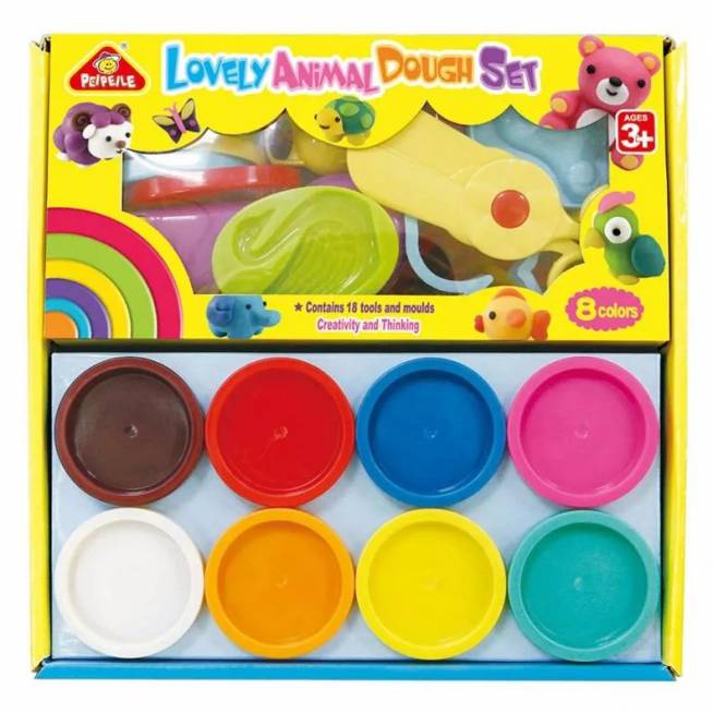 Modelinas Peipeile Lovely Animal Dough, įvairių spalvų